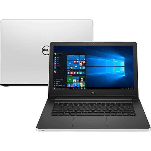 Notebook Dell Inspiron I14-5458-B35 Intel Core I5 4GB 1TB Tela 14'' Windows 10 - Branco