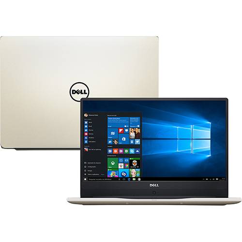 Notebook Dell Core I7 I14-7460-a20g 8gb 1tb 4gb Memória Dedicada Tela 14" Windows 10 Dourado