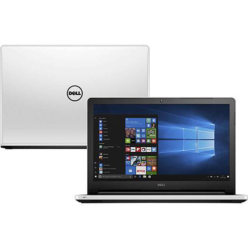 Notebook Dell Inspiron I15-5558-a50 Intel Core I7 8GB (GeForce 920M de 4GB) 1TB Tela 15,6'' Windows 10 - Branco