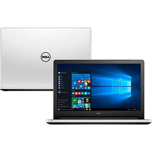 Notebook Dell Inspiron I15-5558-b40 Intel Core I5 8GB (GeForce 920M de 2GB) 1TB Tela 15,6'' Windows 10 - Branco