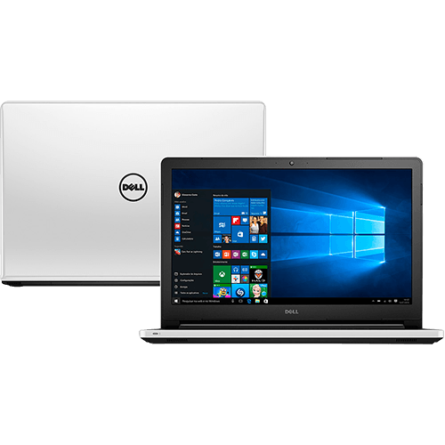 Notebook Dell Inspiron I15-5558-BB10 Intel Core I3 4GB 1TB Tela Led 15,6" Windows 10 - Branco