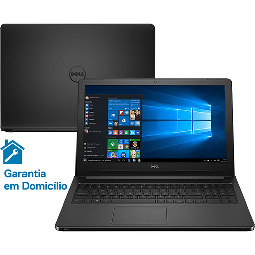 Notebook Dell Inspiron I15-5566-A40P Intel Core I5 8GB 1TB Tela LED 15.6" Windows 10 - Preto