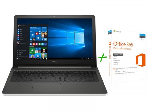 Notebook Dell Inspiron I15-5566-A70B Intel Core I7 - 8GB 1TB LED 15,6” + Microsoft Office 365 Personal