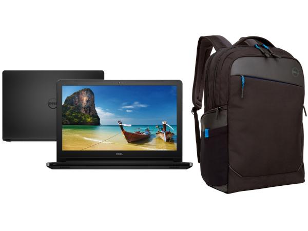 Notebook Dell Inspiron I15-5566-D30P Intel Core I5 - 4GB 1TB LED 15,6” Linux + Mochila
