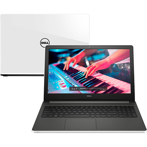 Notebook Dell Inspiron I15-5566-D10B Intel Core I3 4GB 1TB Tela LED 15.6" Linux - Branco