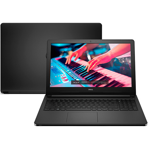 Notebook Dell Inspiron I15-5566-D40P Intel Core 7 I5 8GB 1TB Tela LED 15" Linux - Preto