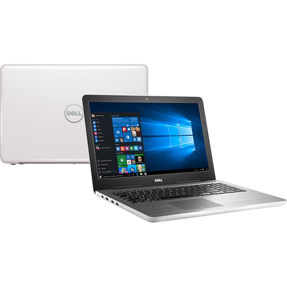 Notebook Dell Inspiron I15-5567-A40B Intel Core 7 I7 8GB (AMD Radeon R7 M445 de 4GB) 1TB Tela LED 15,6" Windows 10 - Branco