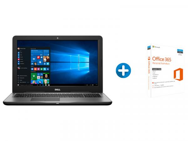 Notebook Dell Inspiron I15-5567-A40B Intel Core I7 - 8GB 1TB LED 15,6” + Microsoft Office 365 Personal
