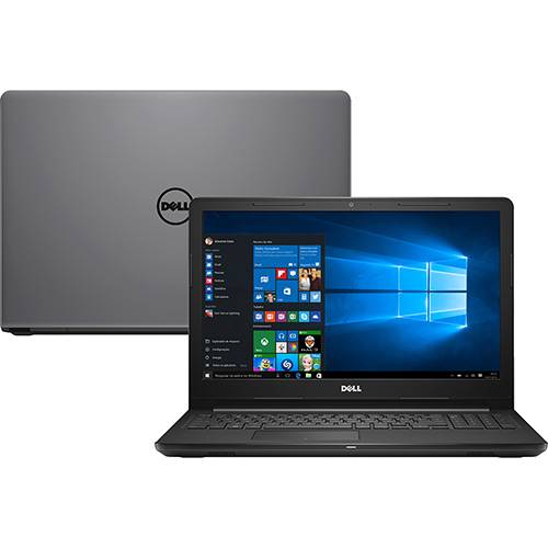 Notebook Dell Inspiron I15-3576-A60C Intel Core 8ª I5 8GB (AMD Radeon 520 com 2GB) 1TB Tela LED HD 15,6" Windows 10 Cinza