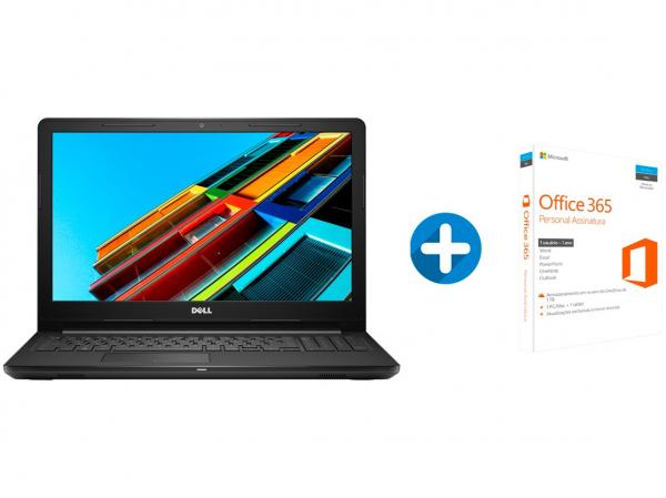Notebook Dell Inspiron I15-3576-A62C Intel Core I5 - 8GB 1TB LED 15,6” + Microsoft Office 365 Personal