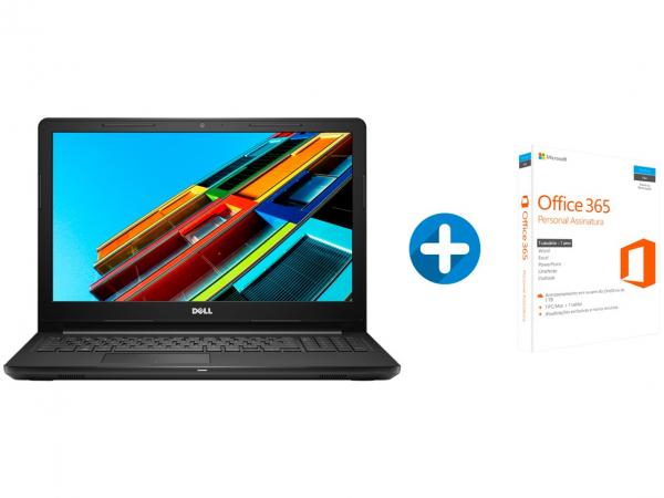 Notebook Dell Inspiron I15-3576-A72C Intel Core I7 - 8GB 2TB LED 15,6” + Microsoft Office 365 Personal