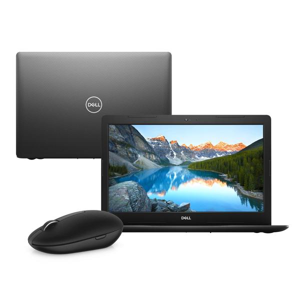 Notebook Dell Inspiron I15-3583-M20M Core I5 8GB 2TB Placa de Vídeo Windows 10 Preto 15.6" + Mouse Wireless WM326