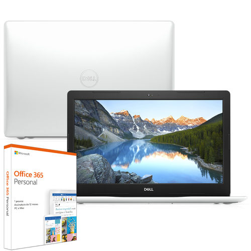 Notebook Dell Inspiron I15-3583-m40f 8ª Geração Intel Core I7 8gb 2tb Placa de Vídeo Fhd 15.6" Windows 10 Mcafee Branco Office 365