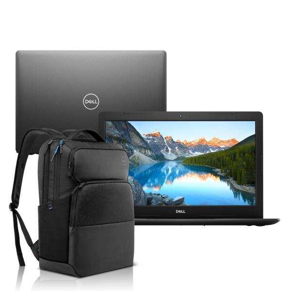 Notebook Dell Inspiron I15-3583-M3XBP Core I5 8GB 1TB Windows 10 Preto 15.6" + Mochila Pro