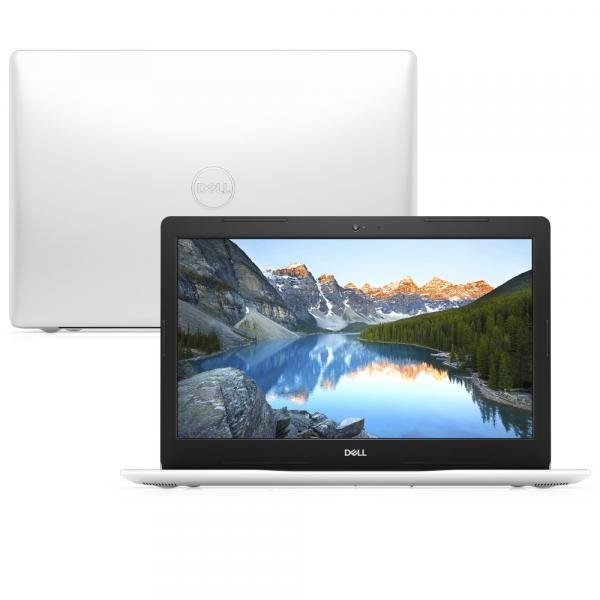 Notebook Dell Inspiron I15-3583-M40B 8ª Geração Intel Core I7 8GB 2TB Placa de Vídeo FHD 15.6" Windows 10 McAfee Branco