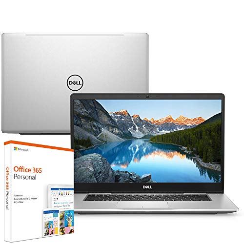 Notebook Dell Inspiron Ultrafino I15-7580-M20F 8ª Geração Intel Core I7 8GB 1TB Placa de Vídeo FHD 15.6" Windows 10 Office 365 McAfee