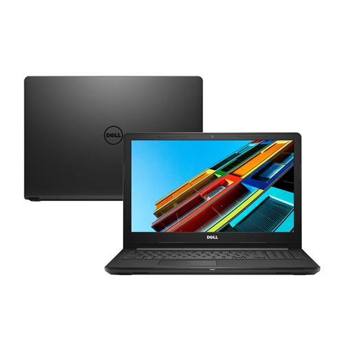 Notebook Dell Intel Core I3 4Gb 1Tb Tela 15,6" Linux Inspiron I15-3567-D10p Preto