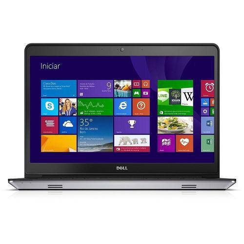 Notebook Dell Intel Core I5 ,8gb 1tb I14-5448-B20 Touch 14" Windows 8.1 ,Placa Vídeo de 2gb- Prata