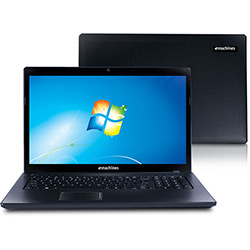 Notebook E-Machines By Acer C/ AMD® Vision Dual Core 3GB 500GB DVD-RW LED 15,6'' DVD-RW Webcam Windows 7 Basic - Acer