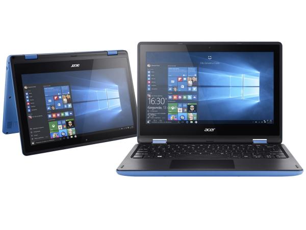 Notebook 2 em 1 Acer Aspire R11 Intel Quad Core - 4GB 500GB LED 11,6” Touch Screen Windows 10