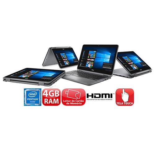Notebook 2 em 1 Dell Inspiron I13-5368-A20 Intel Core I5 8GB 1TB Tela FULL HD 13,3" Windows 10 - Cinza