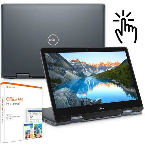 Notebook 2 em 1 Dell Inspiron I14-5481-m10f 8ª Geração Intel Core I3 4gb 1tb Led 14" HD Touch Bivolt