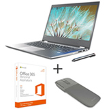 Notebook 2 em 1 Lenovo I7, 8GB, 1TB, 14", Platinum, Yoga 520 80YM0005BR + Mouse Cinza Microsoft 7MP-00011I + Office 365
