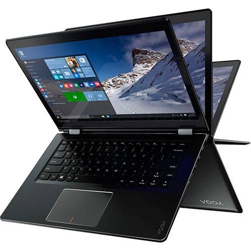 Notebook 2 em 1 Lenovo Yoga 510 Intel Core I5 4GB 1TB Tela LED 14" Windows 10 - Preto