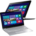 Notebook 2 em 1 Multiflip Sony VAIO Fit 14A SVF14N13CBS com Intel Core I3 4GB 500GB LED Full HD 14" Touchscreen Windows 8