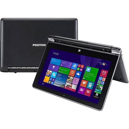 Notebook 2 em 1 Positivo DUO ZK3010 com Intel Dual Core 2GB 500GB LED 10,1" Touchscreen Windows 8.1