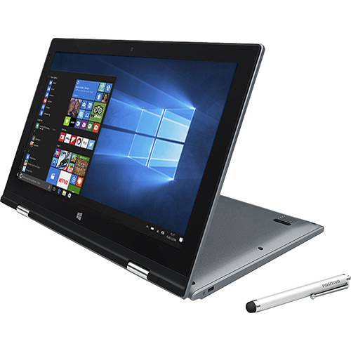 Notebook 2 em 1 Positivo Duo ZR3630 Intel Celeron Dual Core 4GB 32GB Tela LCD 11.6" Windows 10 - Cinza