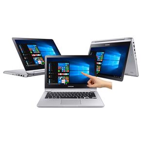 Notebook 2 em 1 Samsung Core I3-7100U 4GB 500GB Tela 13.3” Windows 10 Style NP740U3M-KD1BR