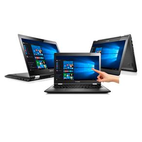 Notebook 2 em 1 Touch Lenovo Yoga 500 com Intel® Core™ I5-5200U, 4GB, 1TB, Leitor de Cartões, HDMI, Wireless, Bluetooth, Webcam, LED 14" e Windows 10