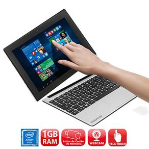 Notebook 2 em 1 Touch Positivo Duo ZX3040 com Intel Atom Quad Core, 1GB, 16GB SSD, Leitor de Cartões, Mini HDMI, Bluetooth, LED 10.1" e Windows 10