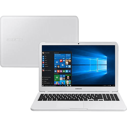 Notebook Essentials E20 Intel Celeron Dual Core 4GB 500GB LED HD 15,6'' W10 Branco Ônix - Samsung