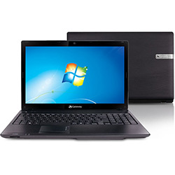 Notebook Gateway NV55C12B com Intel Core I3 2GB 320GB LED 15,6 Windows 7 Home Basic