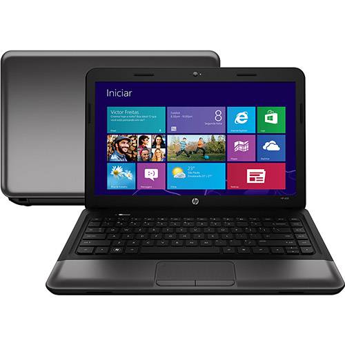 Notebook HP 1000-1440BR com Intel Core I3 4GB 500GB Windows 8 LED 14"