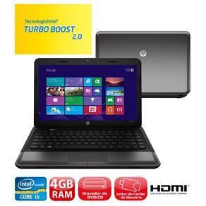 Notebook HP 1000-1460BR com Processador Intel® Core™ I5-3230M, 4GB, 500GB, Gravador de DVD, Leitor de Cartões, HDMI, LED 14" e Windows 8 - Notebook