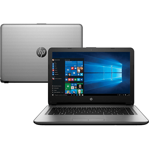 Notebook HP 14-AC141BR Intel Core I5 8GB (AMD Radeon R5 M330 de 2GB) 1TB Tela LED 14" Windows 10 - Prata