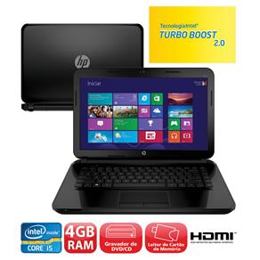 Notebook HP 14-d030br Processador Intel® Core™ I5-3230M, Windows 8.1, 4GB, 500GB, Gravador de DVD, Leitor de Cartões, HDMI, Wireless, Webcam, LED 14"
