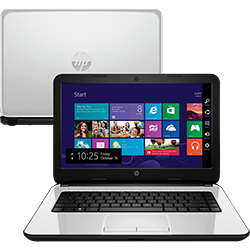 Notebook HP 14-r050Br Intel Dual Core 4GB 500GB Tela LED 14" Windows 8.1 - Branco