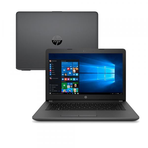 Notebook HP 246 G6 4GB 500GB Windows 10 Home 64 Intel Core I3-6006U 2NE31LAAC4 - Preto