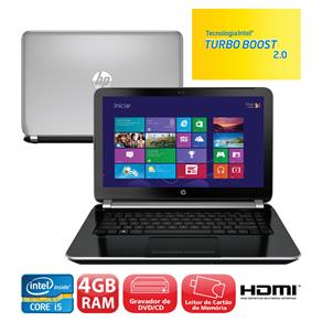 Notebook HP Pavilion 14-n030br Processador Intel® Core™ I5-4200U, Windows 8, 4GB, 500GB, Leitor de Cartões, HDMI, Placa AMD Radeon, LED 14" - Notebook