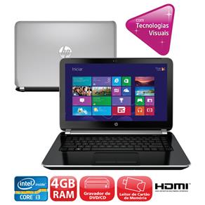 Tudo sobre 'Notebook HP Pavilion 14-n010br Processador Intel® Core™ I3-4005U, Windows 8, 4GB, 500GB, Leitor de Cartões, HDMI, Bluetooth, LED 14"'