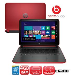 Notebook HP Pavilion 14-V060BR com Intel® Core™ I5-4210U, 4GB, 500GB, Gravador de DVD, Leitor de Cartões, HDMI, Beats Audio, LED 14" e Windows 8.1
