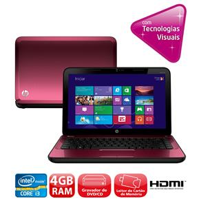 Notebook HP Pavilion G4-2240BR com Intel® Core™ I3-3110M, 4GB, 500GB, Gravador de DVD, Leitor de Cartões, HDMI, Bluetooth, LED 14" e Windows 8