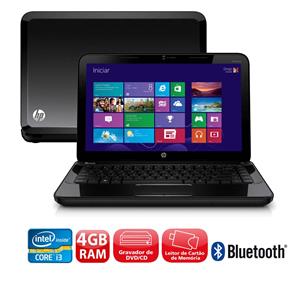 Notebook HP Pavilion G4-2250br com Intel® Core™ I3-3110M, Windows 8, 4GB, 750GB, Gravador de DVD, Leitor de Cartões, Bluetooth, HDMI e LED 14”