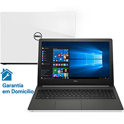 Notebook Inspiron I15-5566-A30B Intel Core 7 I5 4GB 1TB LED 15,6" W10 Branco - Dell