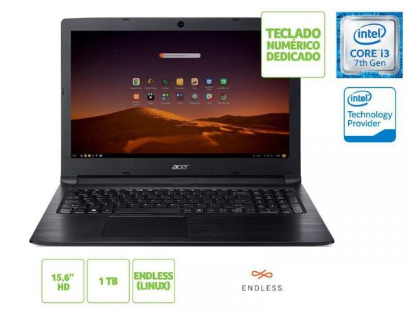 Notebook Intel com Teclado Numerico Acer Nxhfmal001 A315-53-343y I3 7020u 4gb 1tb Linux 15.6 Hd Pret