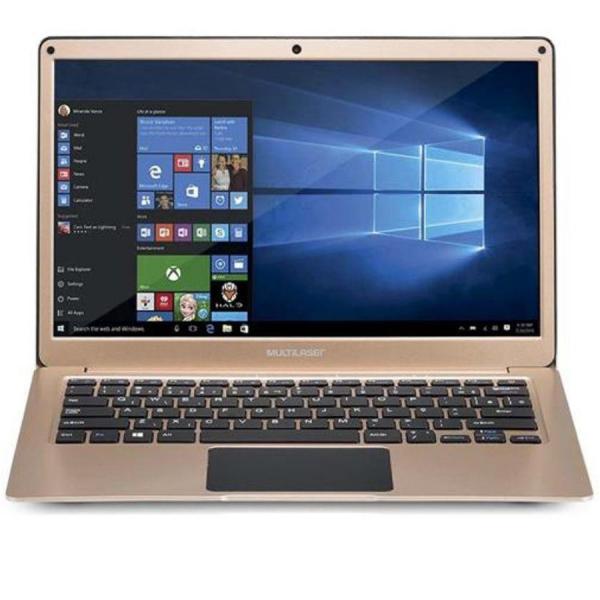Notebook Legacy Air Intel Dual Core Windows 10 4GB Tela Full HD 13.3 Pol Dourado Multilaser PC206